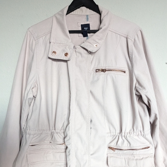 GAP blush pink and rose gold utility jacket size XL - Picture 2 of 10